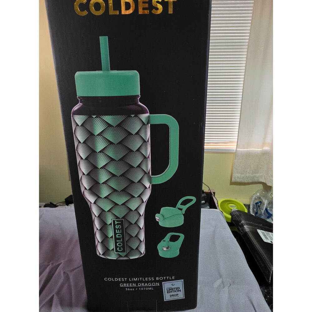 Coldest Limitless Ultra Green Dragon. 36oz. New In Box! Rare!